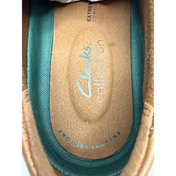 Clarks Men's Cosgrove Apron Dress ShoesOxfords Tan Leather Size 11.5M NWT/BOX